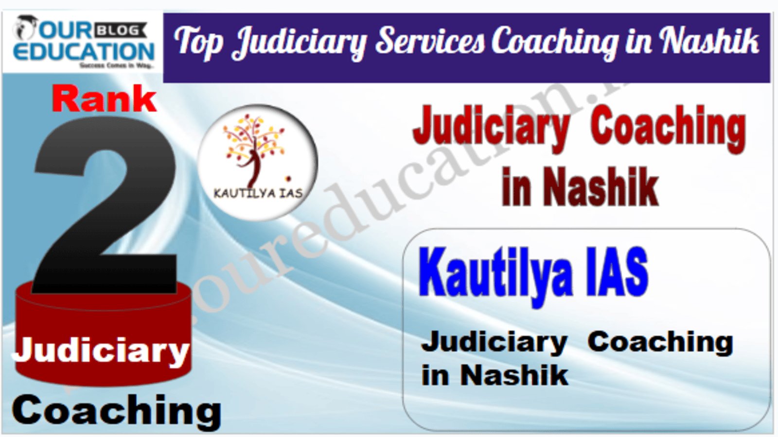 Rank 2. Kautilya IAS Best Judiciary Services Coaching in Nashik