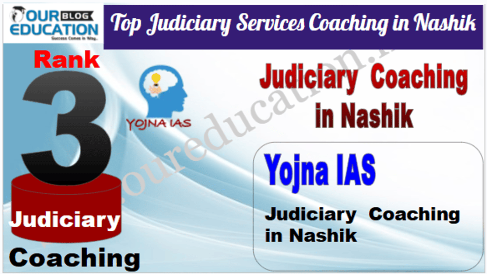 Rank 3. Yojna IAS Best Judiciary Services Coaching in Nashik