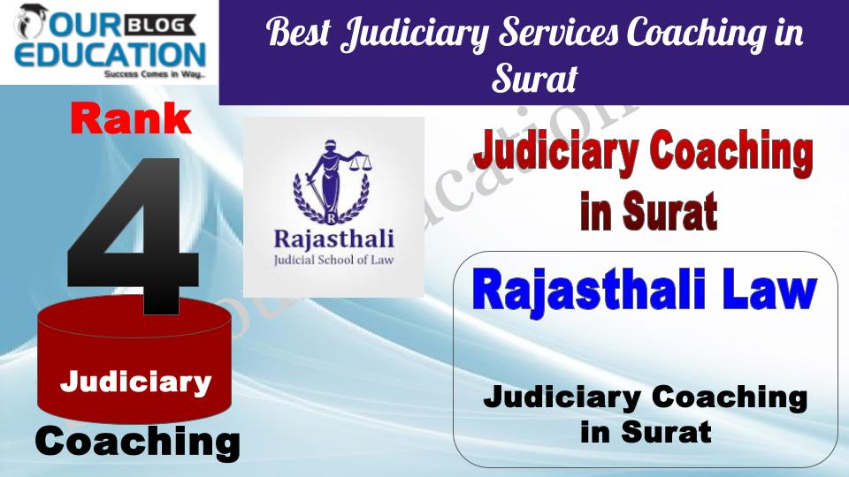 Rank 4. Rajasthali Law  Best Judiciary Services Coaching in Surat