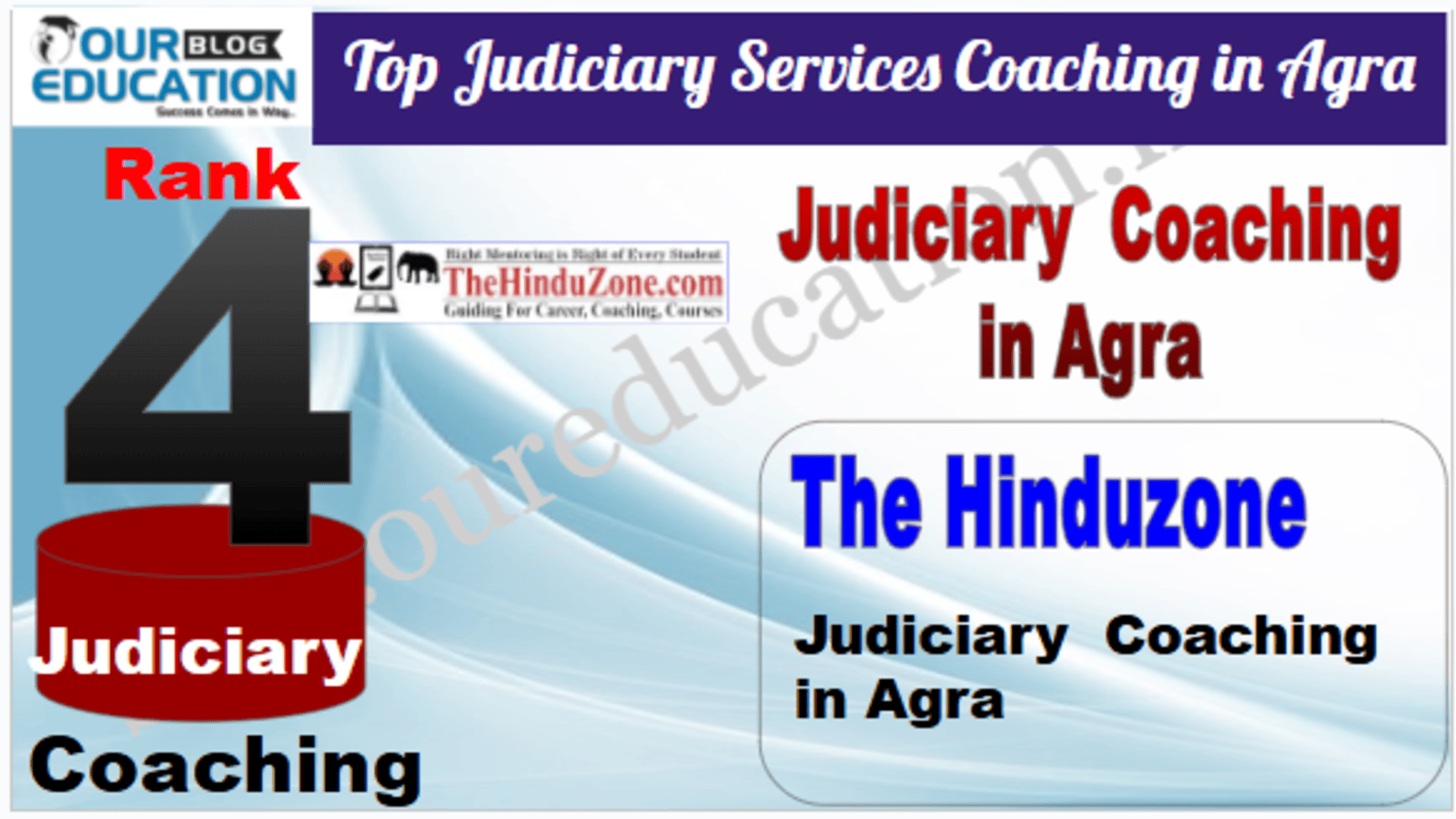 Rank 4. The Hinduzone IAS Best Judiciary Services Coaching in Agra 