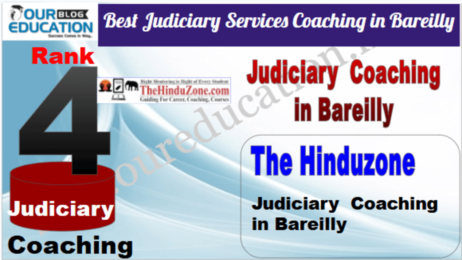 Rank 4. The Hinduzone IAS Best Judiciary Services Coaching in Bareilly