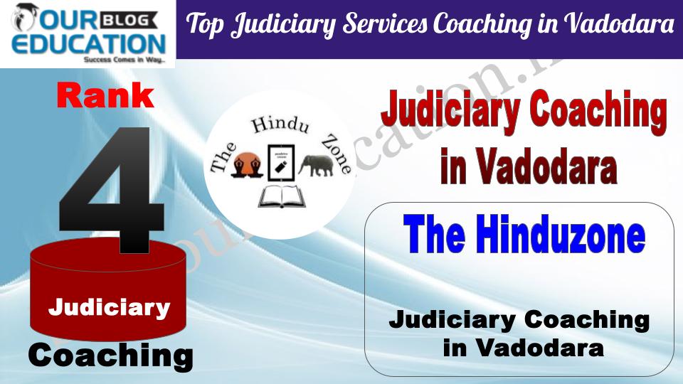 Rank 4. The Hinduzone IAS Best Judiciary Services Coaching in Vadodara
