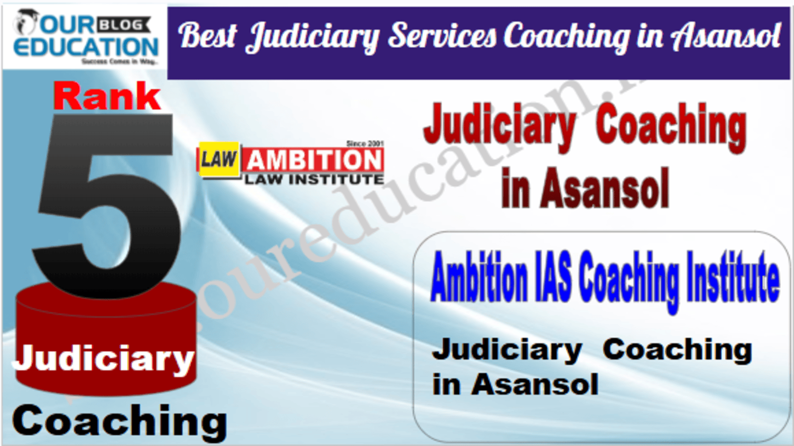 Rank 5. Ambition IAS Coaching Institute Top Best Judiciary Services Coaching in Asansol