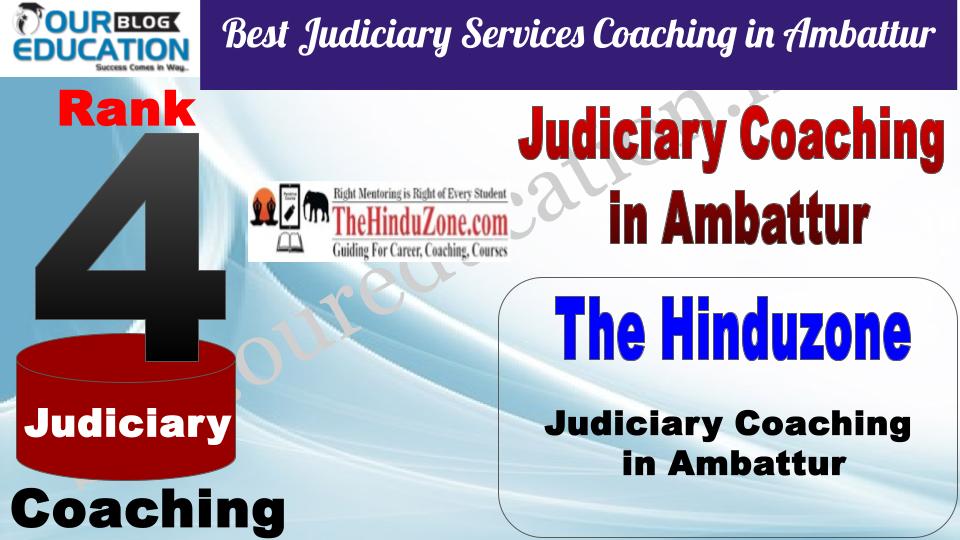 The HinduZone Best Judiciary Services Coaching in Ambattur