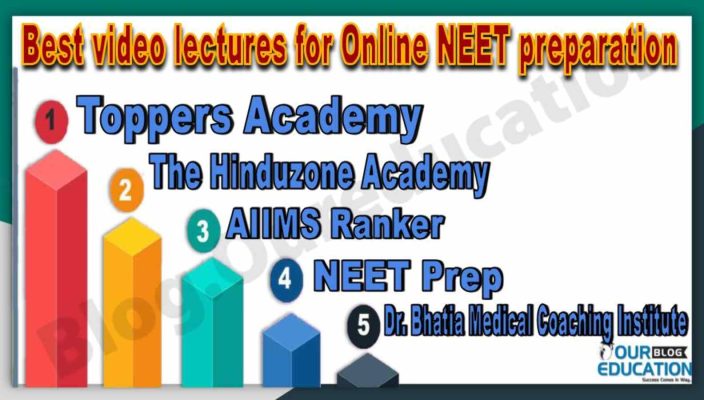 Top video lectures for online NEET Coaching