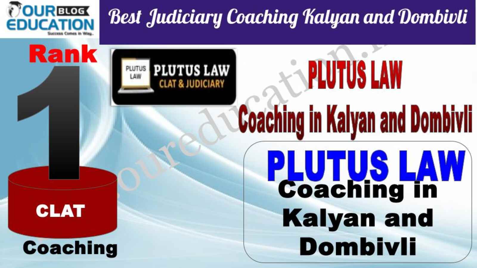 Rank 1. Plutus LAW Best CLAT Coaching in Kalyan and Dombivli