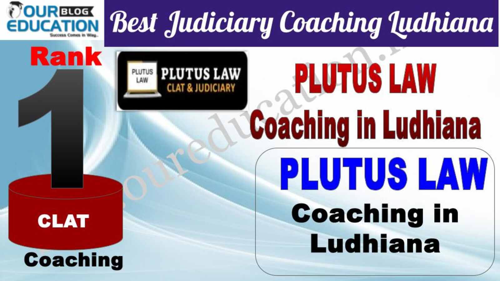 Rank 1. Plutus LAW Best CLAT Coaching in Ludhiana