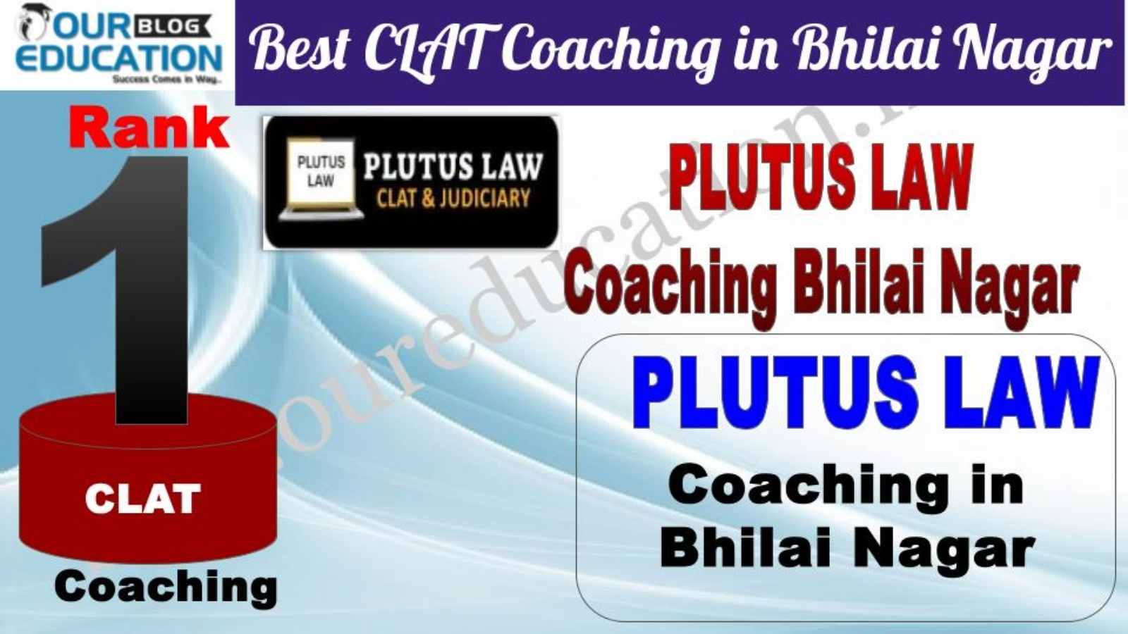 Rank 1. Plutus Law Best CLAT Coaching in Bhilai Nagar