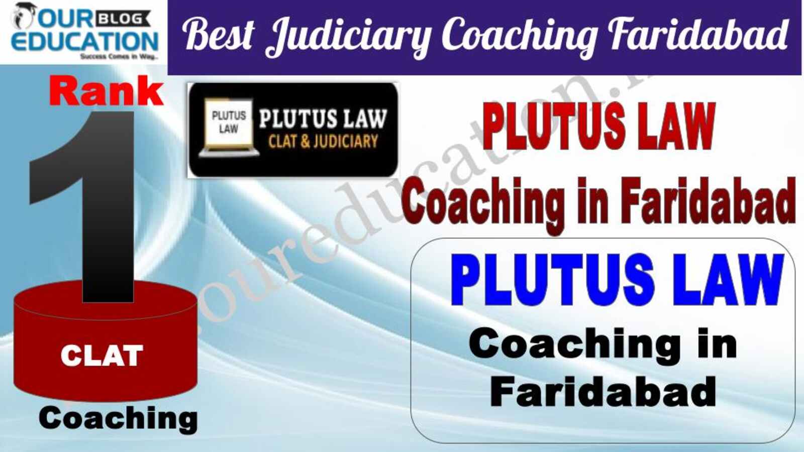 Rank 1. Plutus Law Top CLAT Coaching in Faridabad