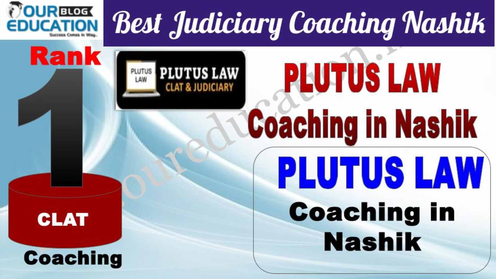 Rank 1. Plutus Law Top CLAT Coaching in Nashik