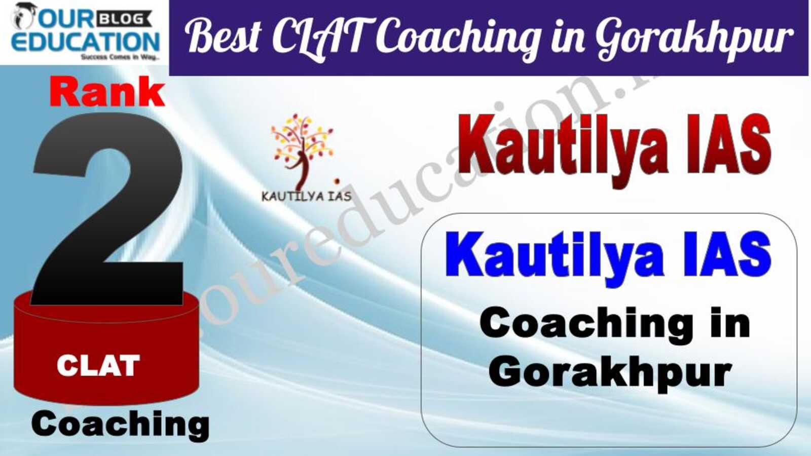 Rank 2. Kautilya IAS Best CLAT Coaching in Gorakhpur