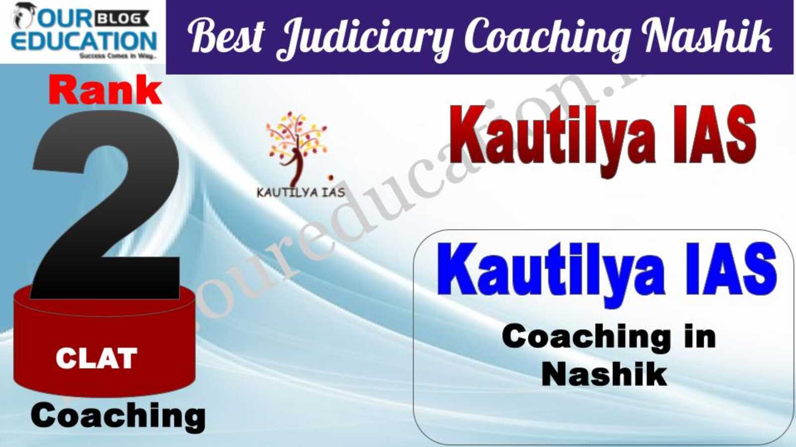 Rank 2. Kautilya IAS Best CLAT Coaching in Nashik