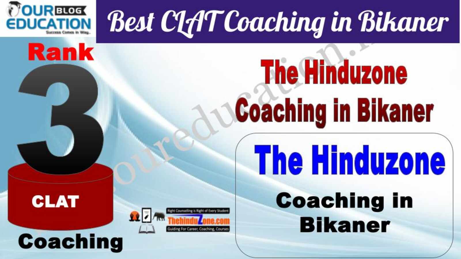 Rank 3. The Hinduzone Top Guidance Platform for CLAT Coaching in Bikaner