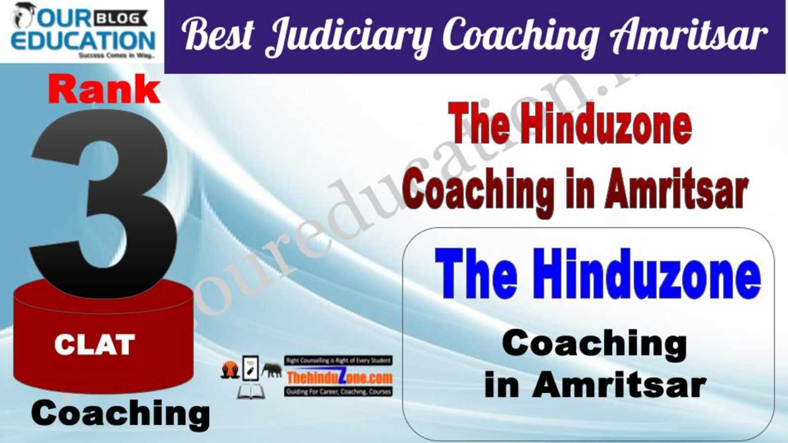Rank 3. The Hinduzone Top Guidance Platform for CLAT in Amritsar