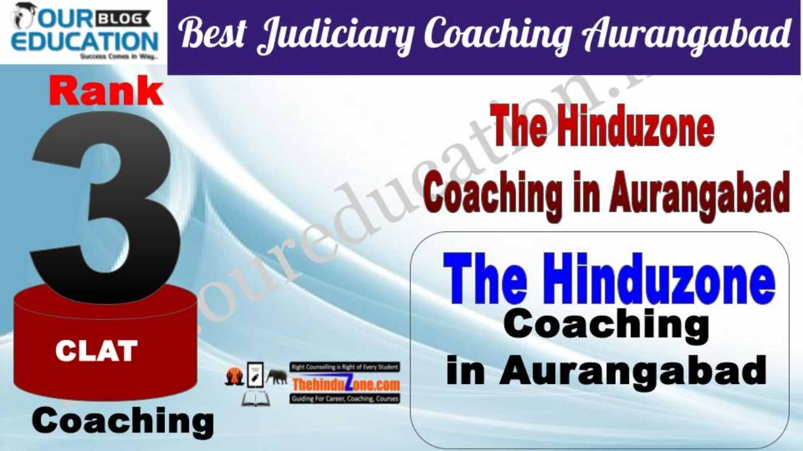 Rank 3. The Hinduzone Top Guidance Platform for CLAT in Aurangabad
