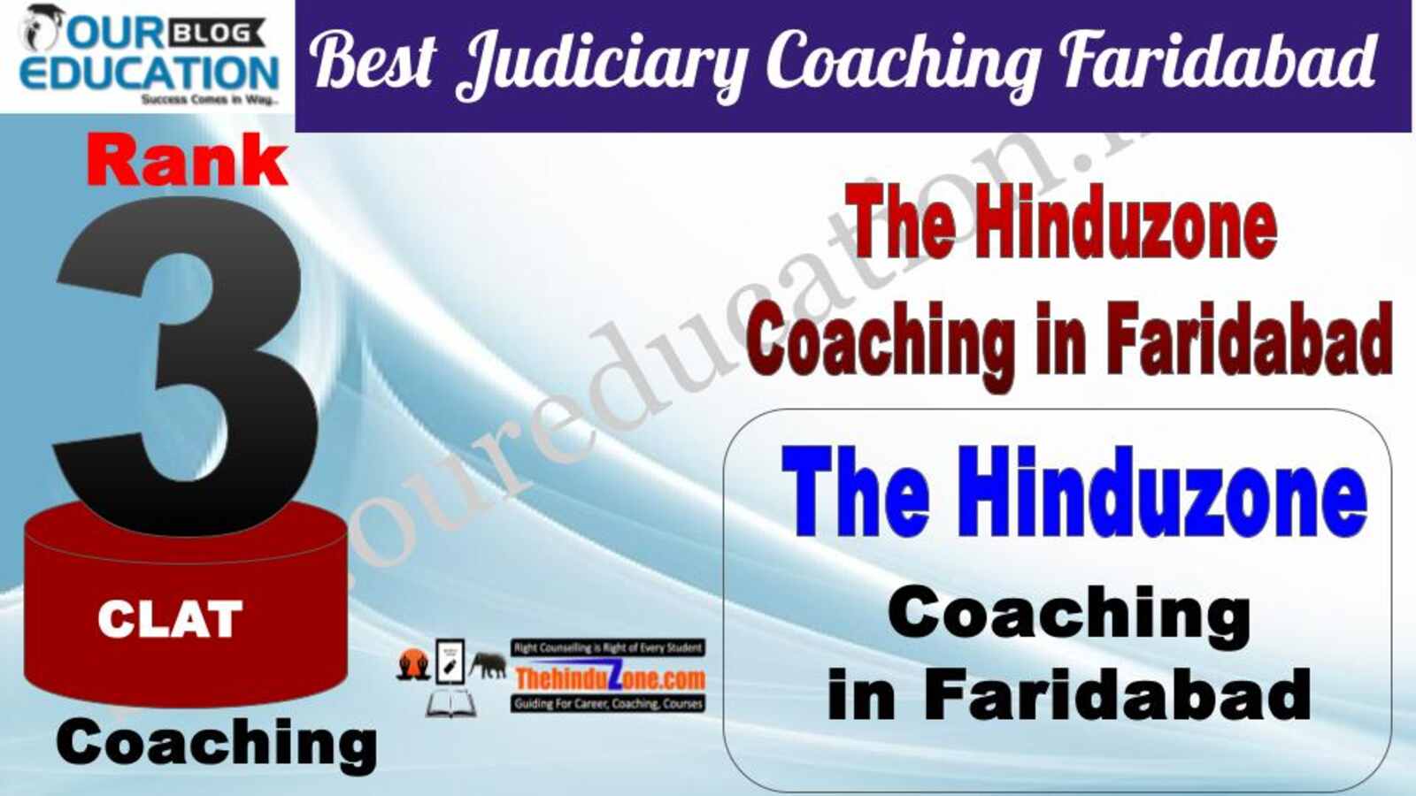 Rank 3. The Hinduzone Top Guidance Platform for CLAT in Faridabad