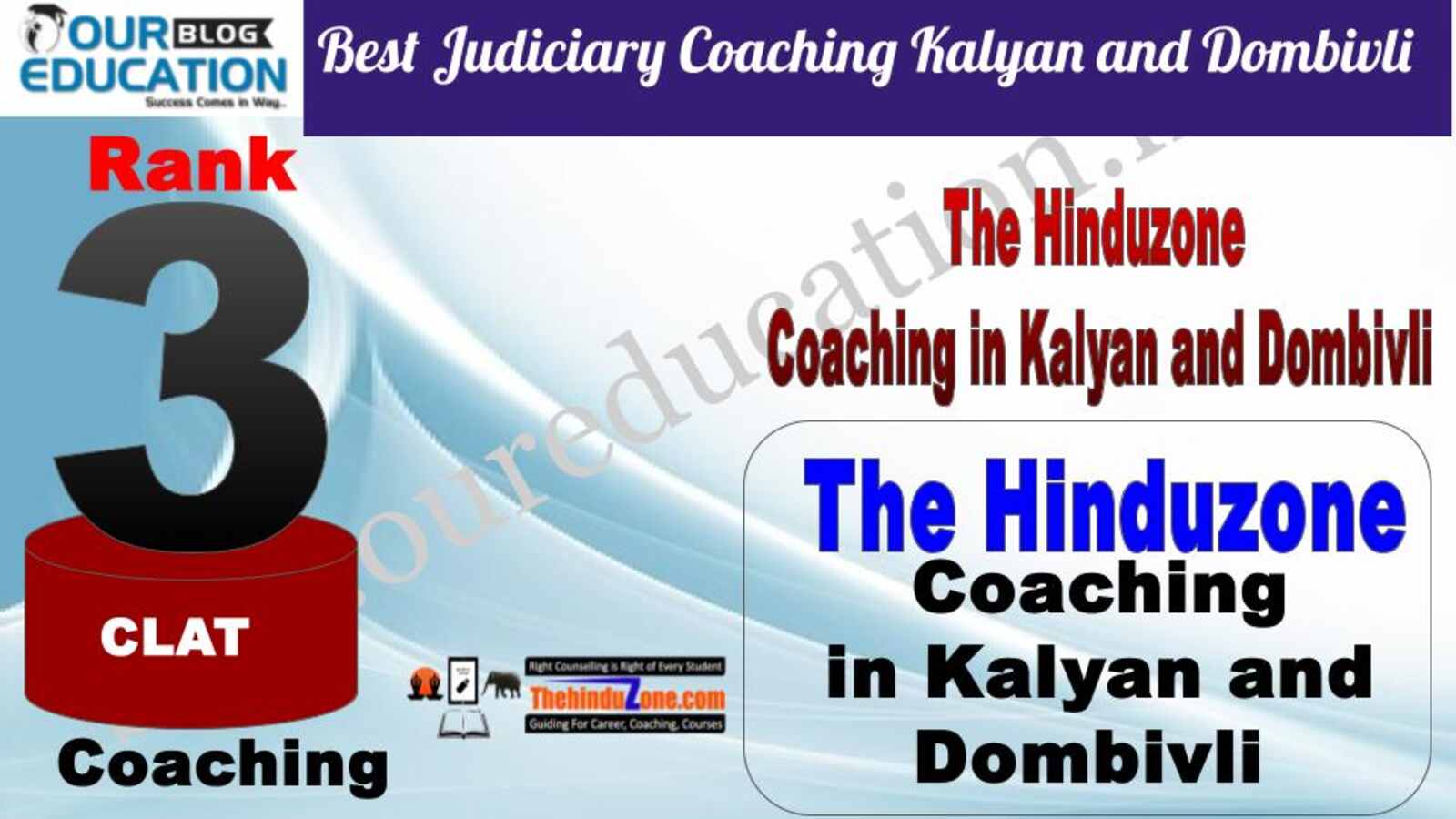 Rank 3. The Hinduzone Top Guidance Platform for CLAT in Kalyan and Dombivali