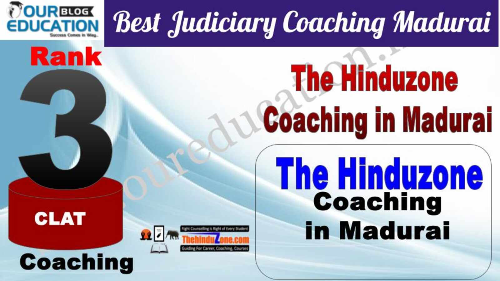 Rank 3. The Hinduzone Top Guidance Platform for CLAT in Madurai