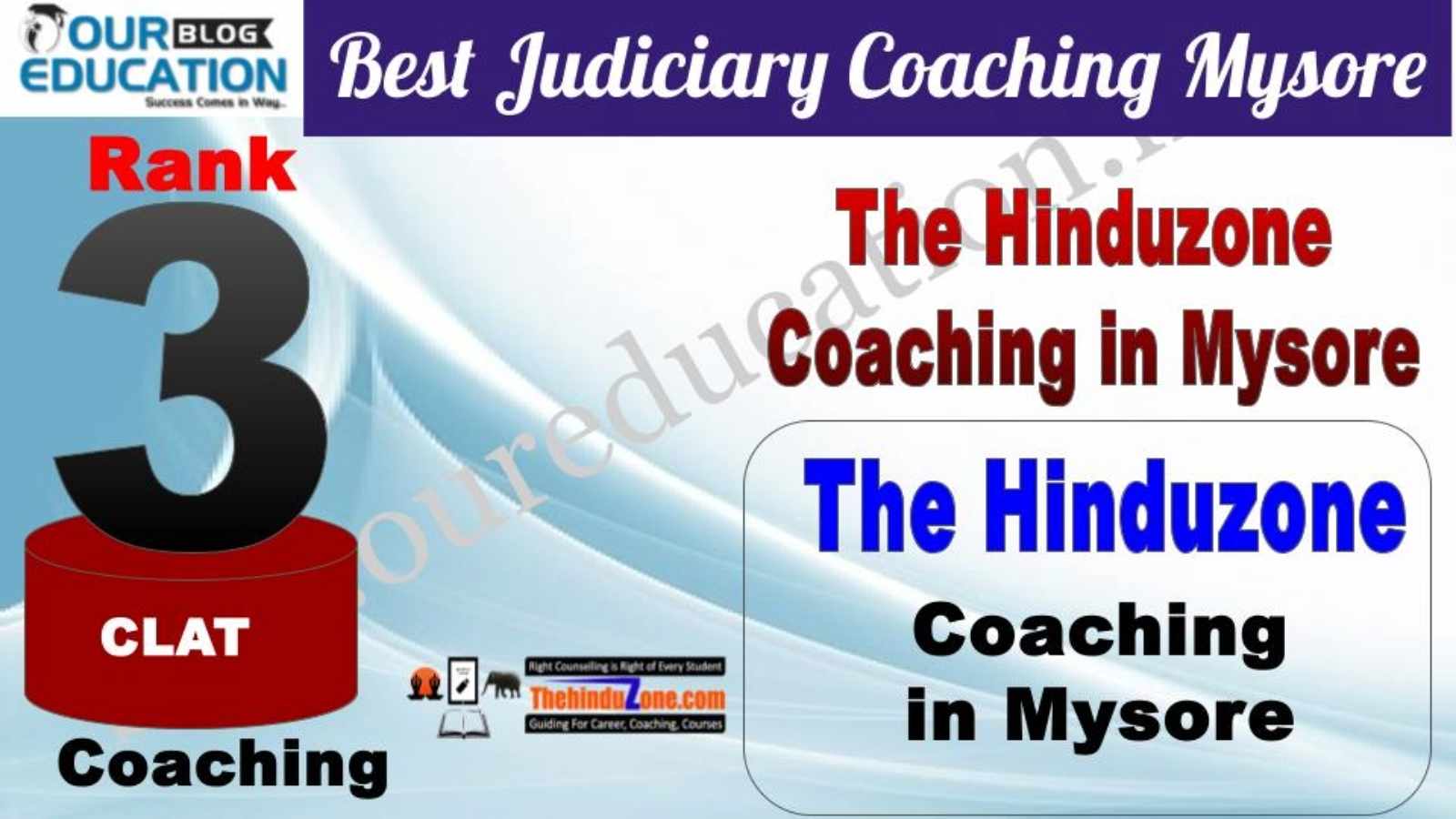 Rank 3. The Hinduzone Top Guidance Platform for CLAT in Mysore