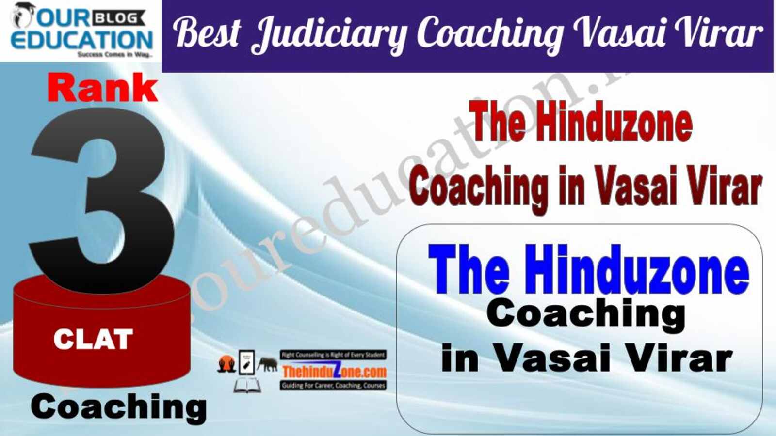 Rank 3. The Hinduzone Top Guidance Platform for CLAT in Vasai Virar
