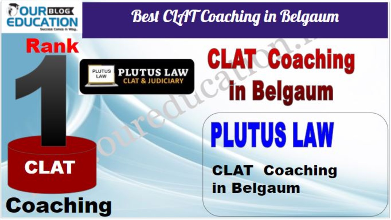 Rank 1. Plutus Law Top CLAT Coaching in Belgaum