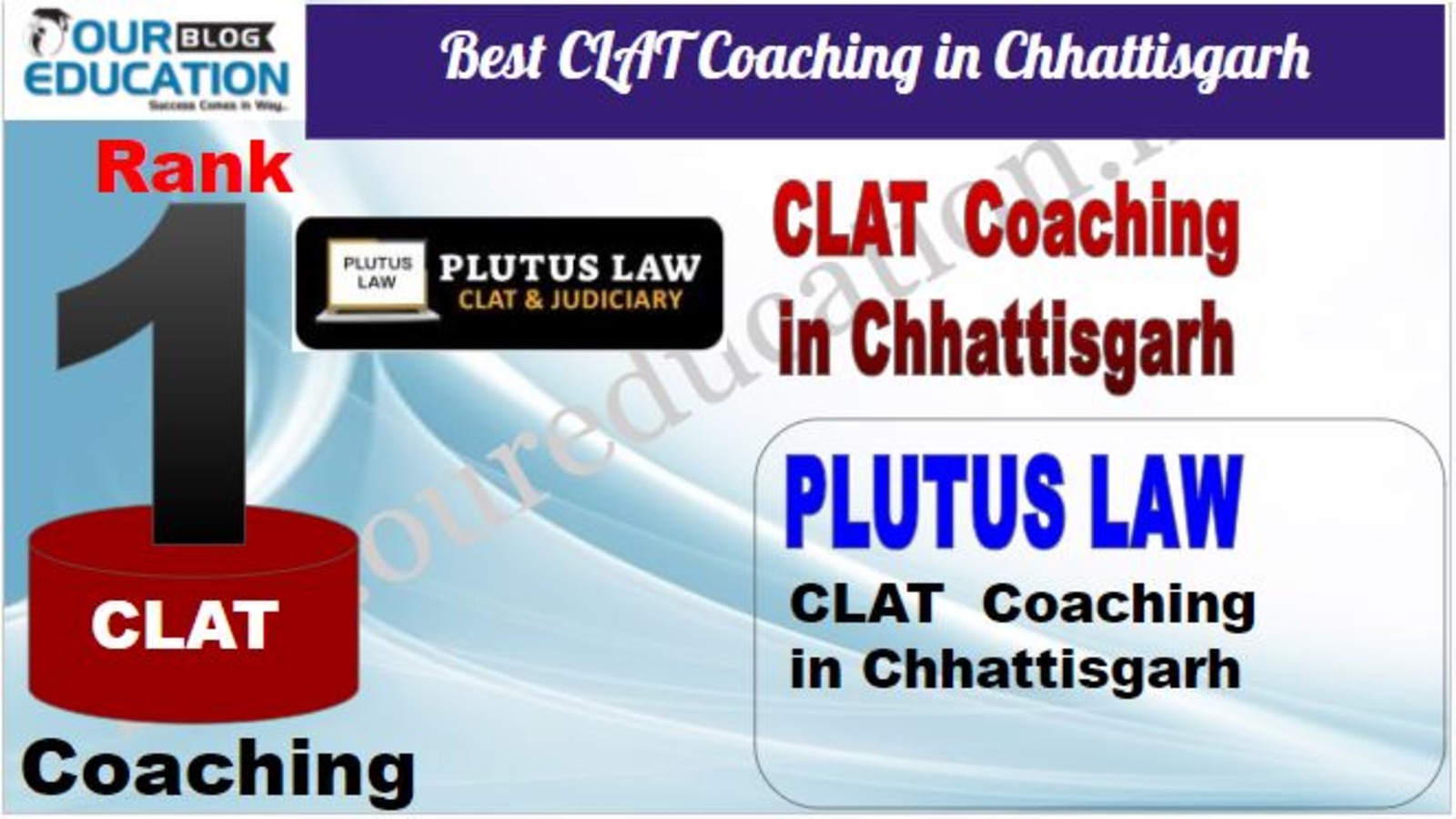 Rank 1. Plutus Law Top CLAT Coaching in Chhattisgarh