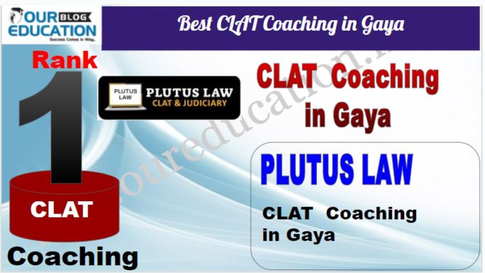 Rank 1. Plutus Law Top CLAT Coaching in Gaya