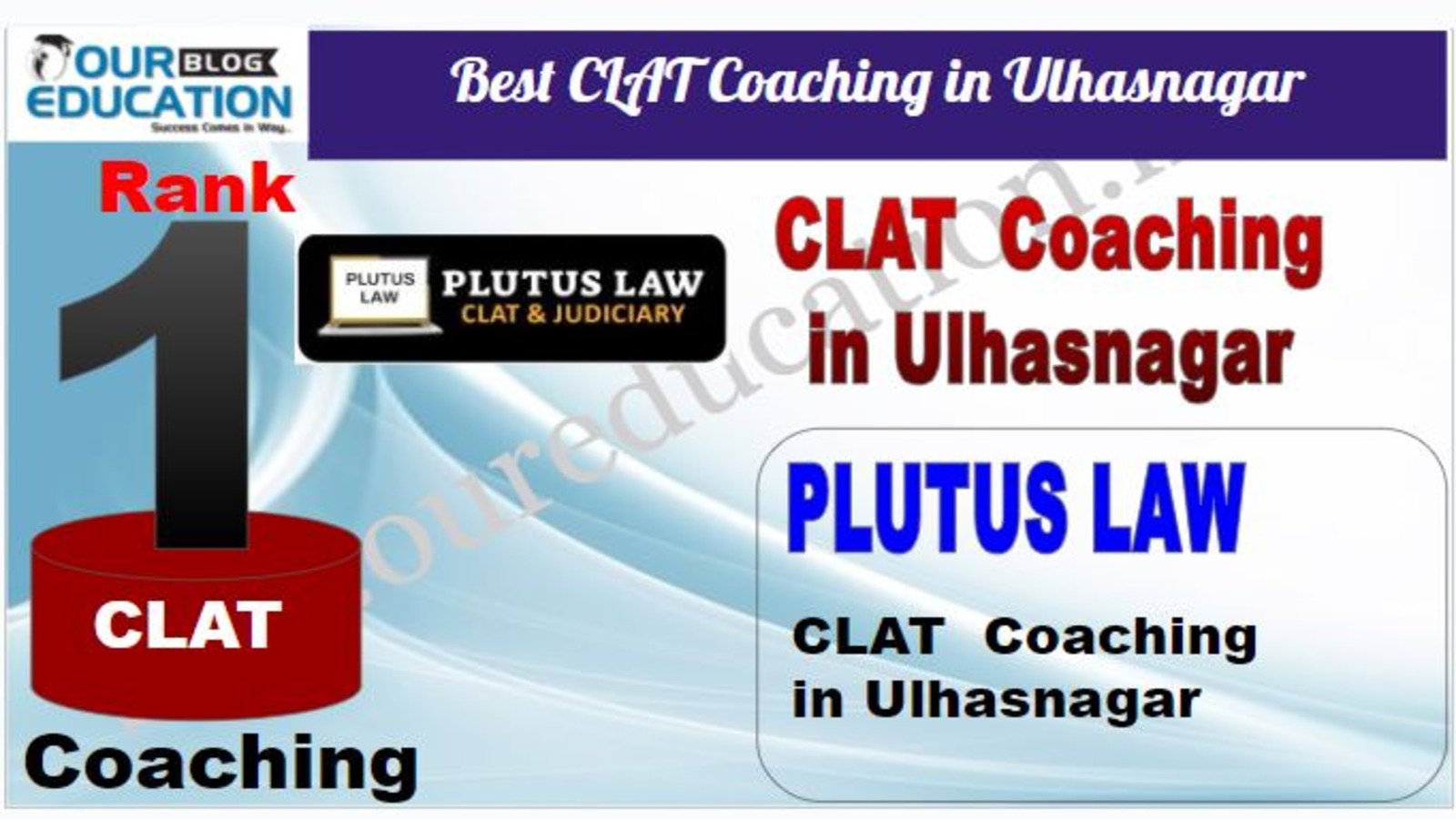 Rank 1. Plutus Law Top CLAT Coaching in Ulhasnagar