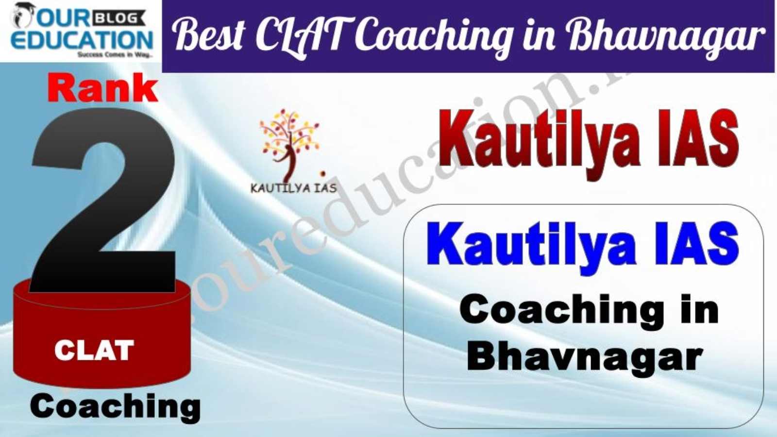 Rank 2. Kautilya IAS Best CLAT Coaching in Bhavnagar