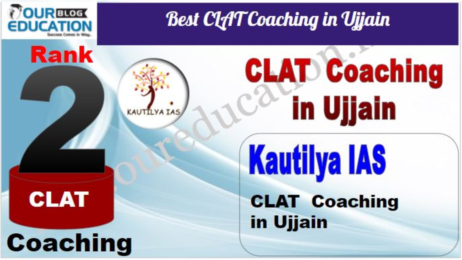 Rank 2. Kautilya IAS Best CLAT Coaching in Ujjain