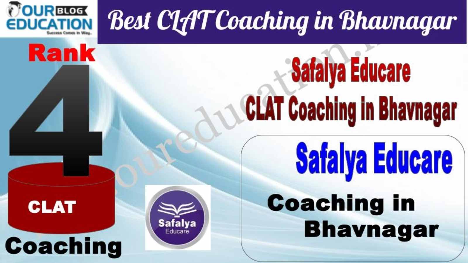 Rank 4. Safalya Educare Best CLAT Coaching in Bhavnagar