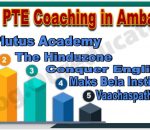 Best PTE Coaching in Ambattur