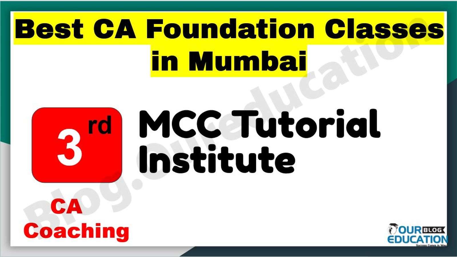  Best CA Foundation Classes in Mumbai