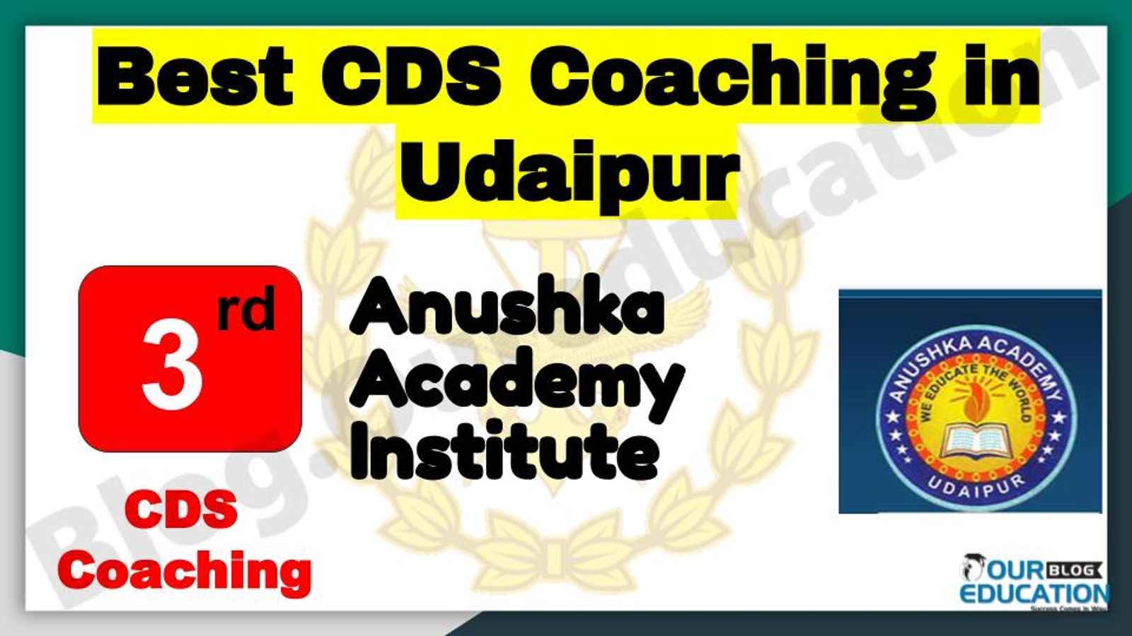 Rank 3 Best CDS Coaching in Udaipur