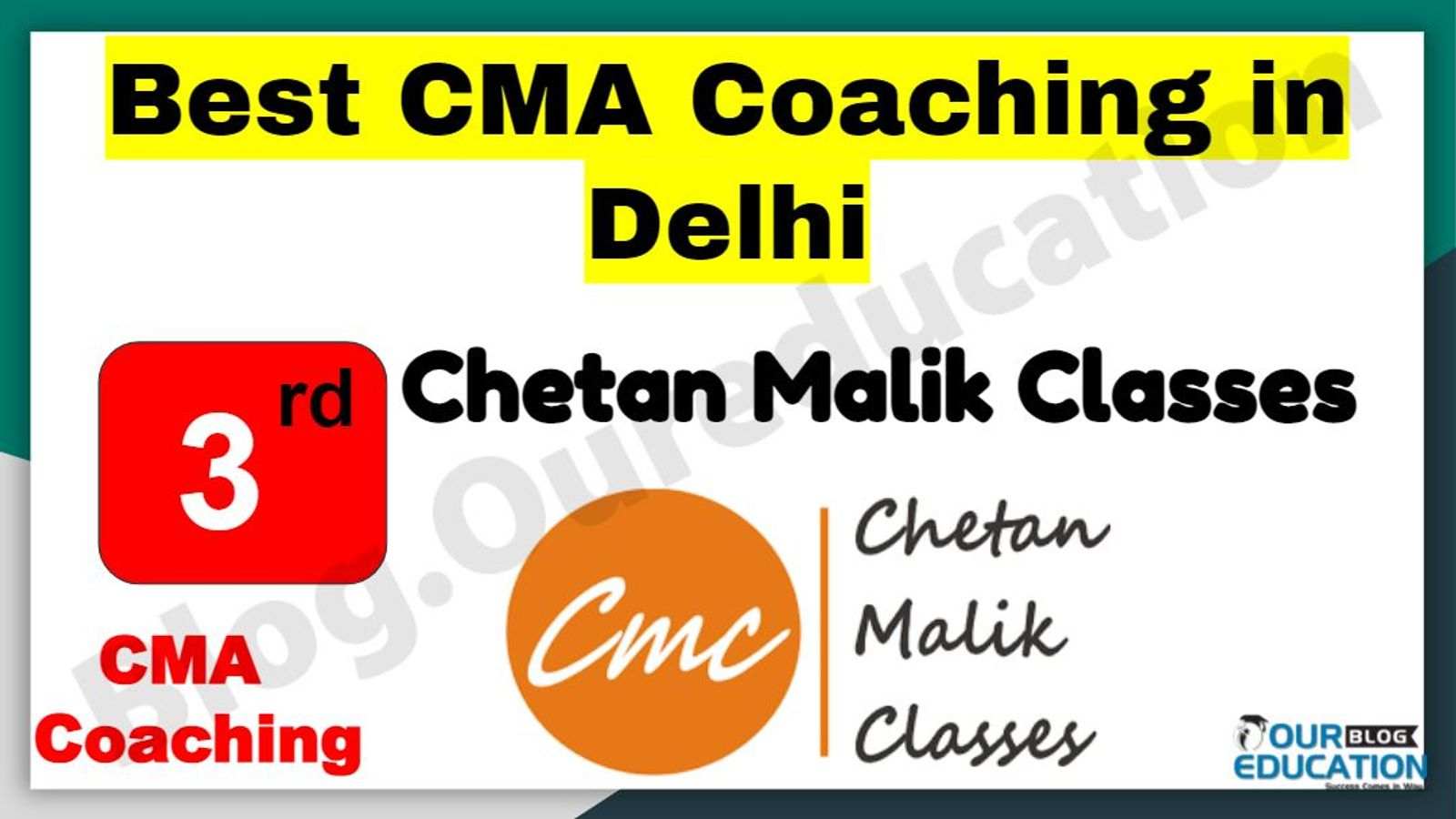 Rank 3 Best CMA Coaching in Delhi