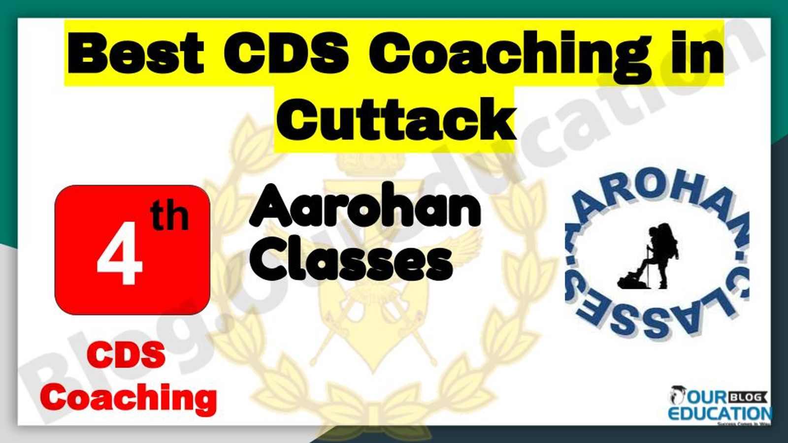 Rank 4 Best CDS Coaching in Cuttack