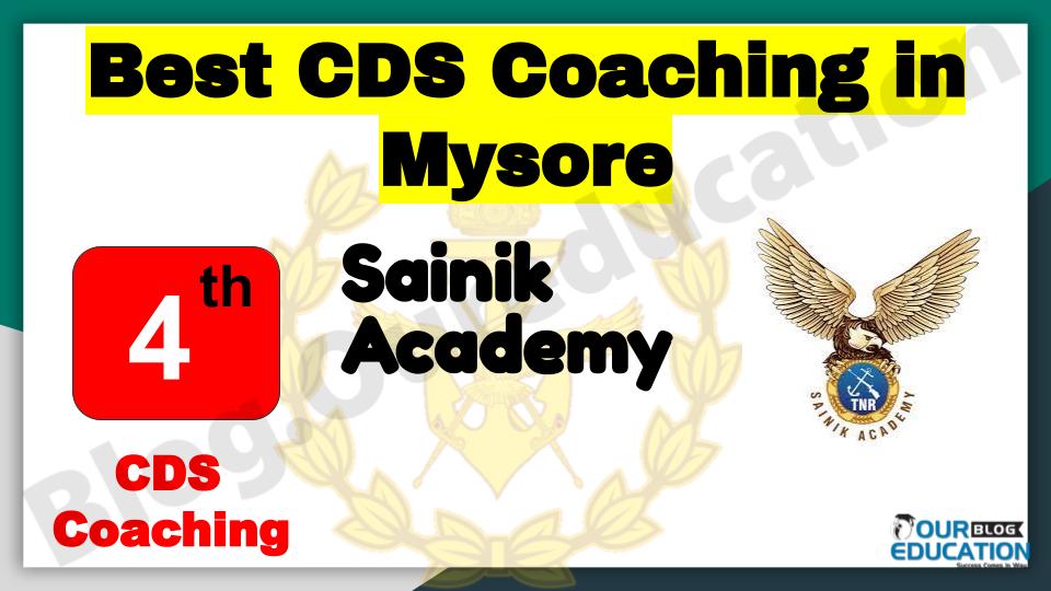 Rank 4 Best CDS Coaching in Mysore