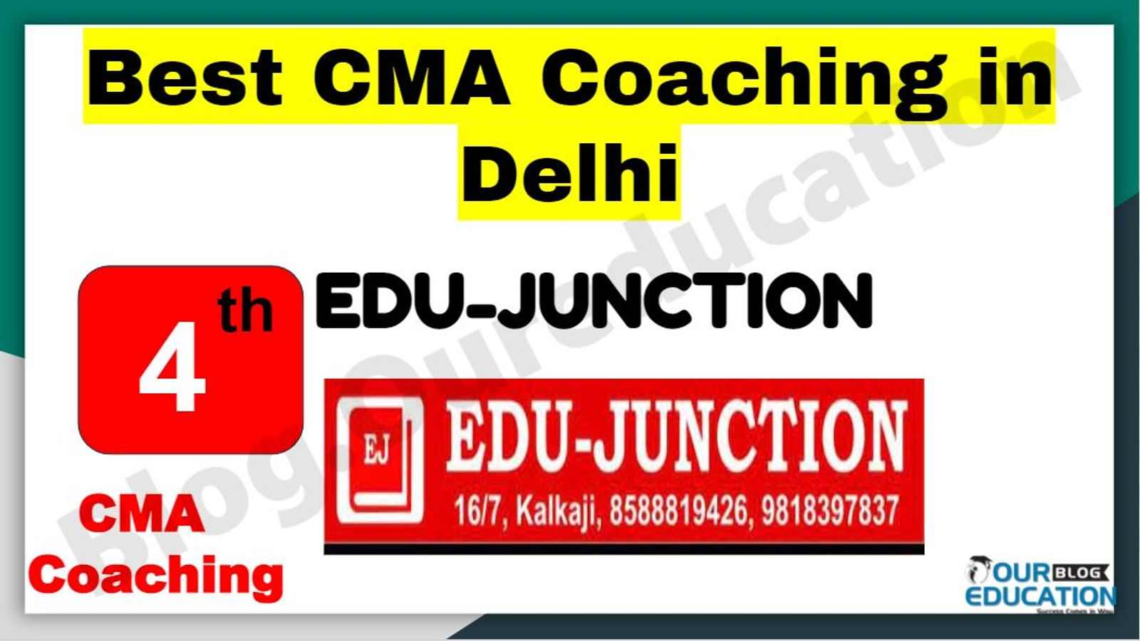 Rank 4 Best CMA Coaching in Delhi