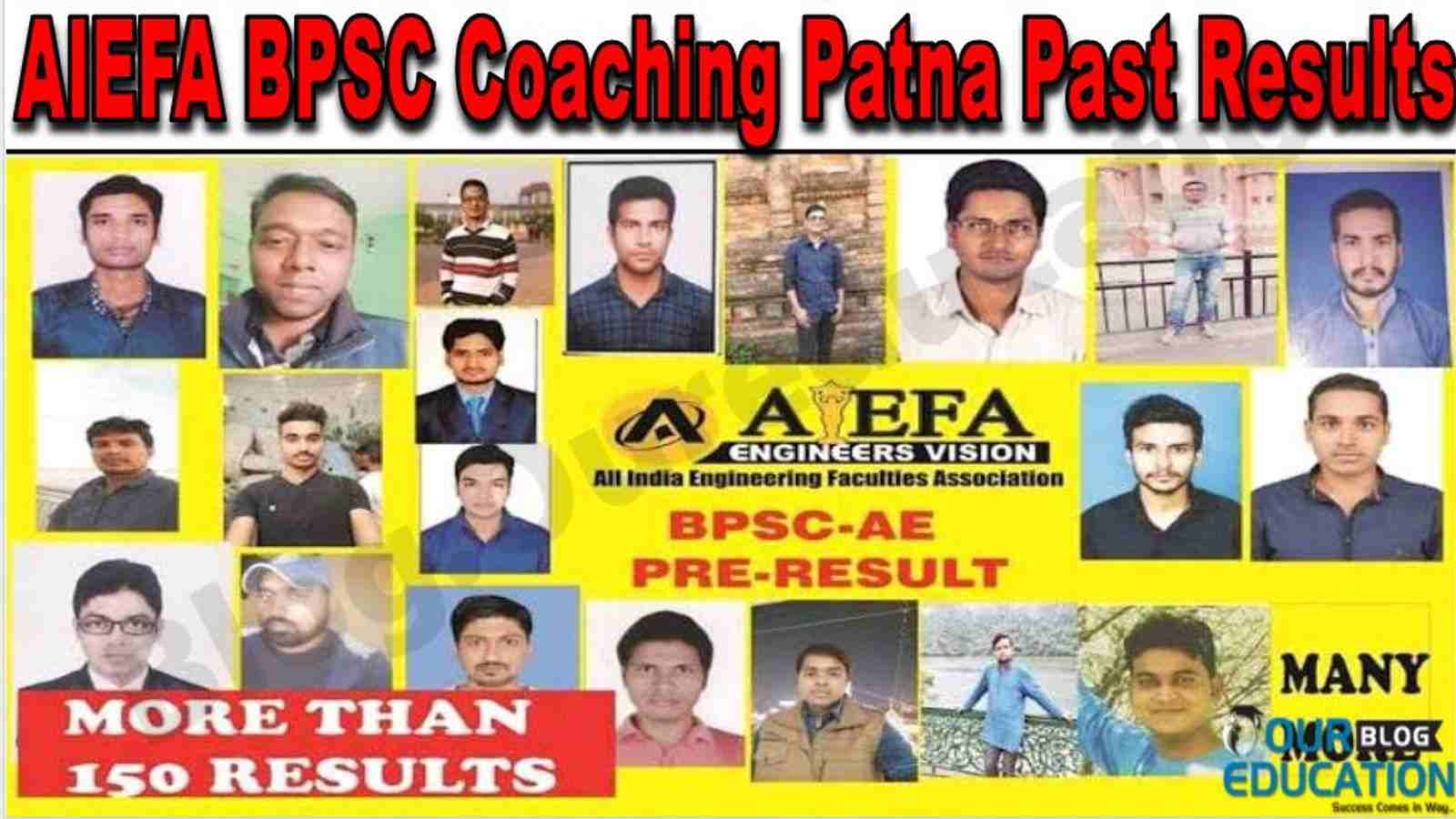 AIEFA BPSC Coaching Patna Past Results