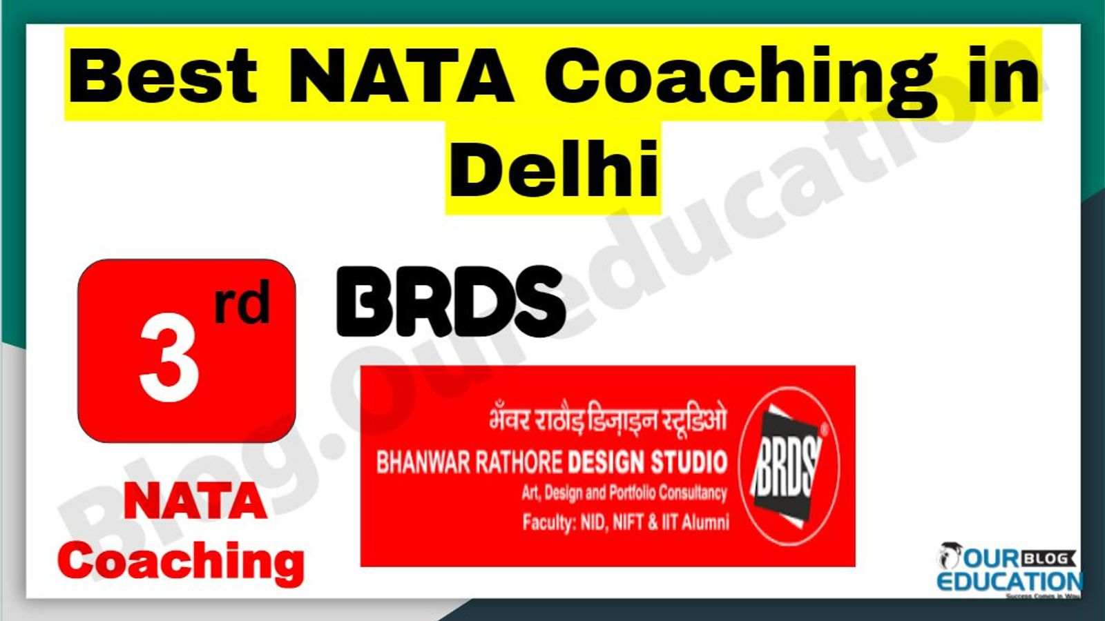 Rank 3 BRDS Best NATA Coaching in Delhi Rank 3 BRDS Best NATA Coaching in Delhi