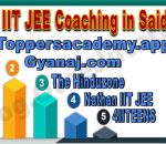 Top IIT JEE Coaching in Saidapet