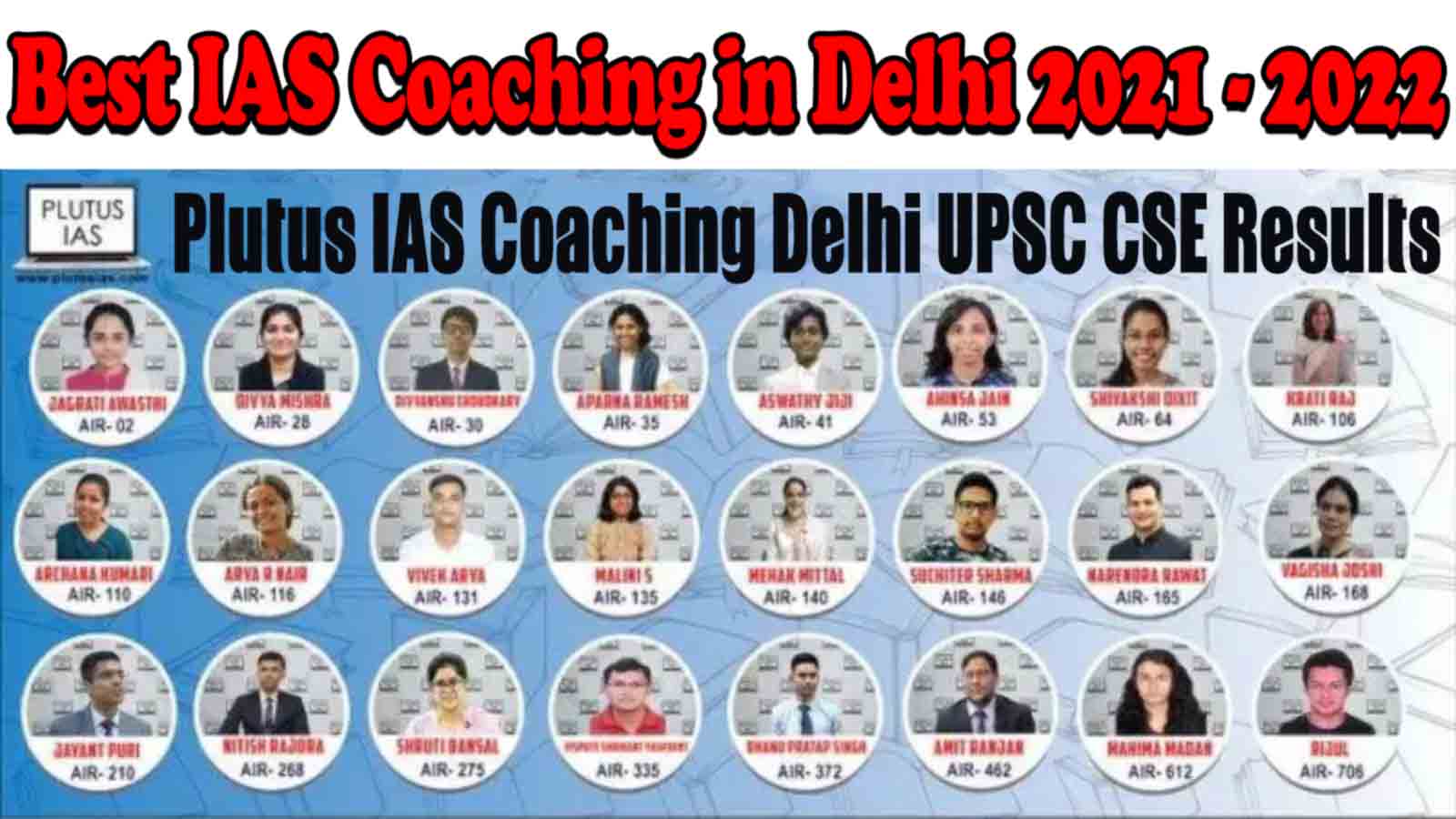 Top IAS Coaching in Delhi Plutus IAS Delhi Results
