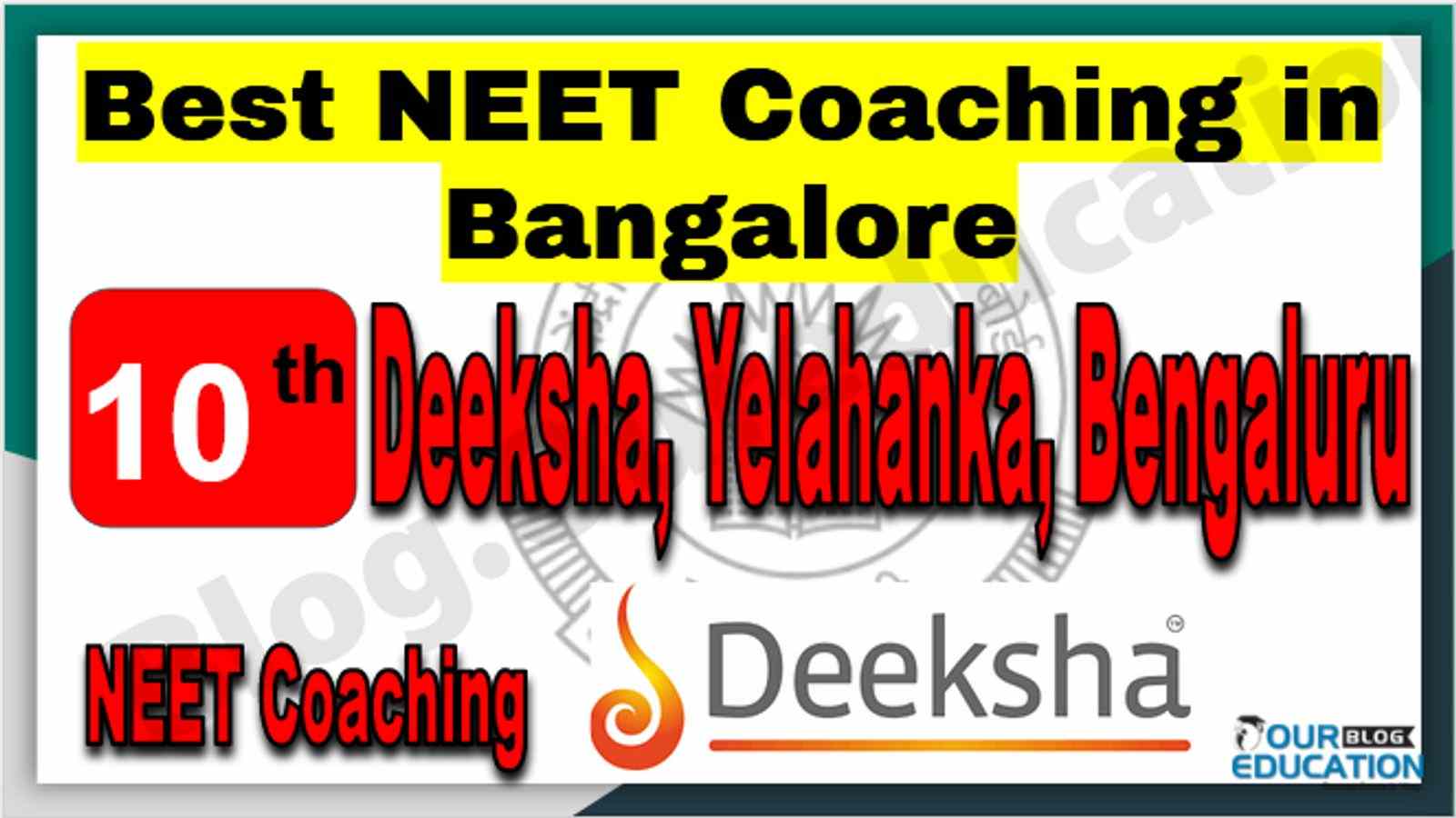 Rank 10th NEET Coaching in Bangalore