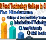 Top 10 Food Technology College in Chennai