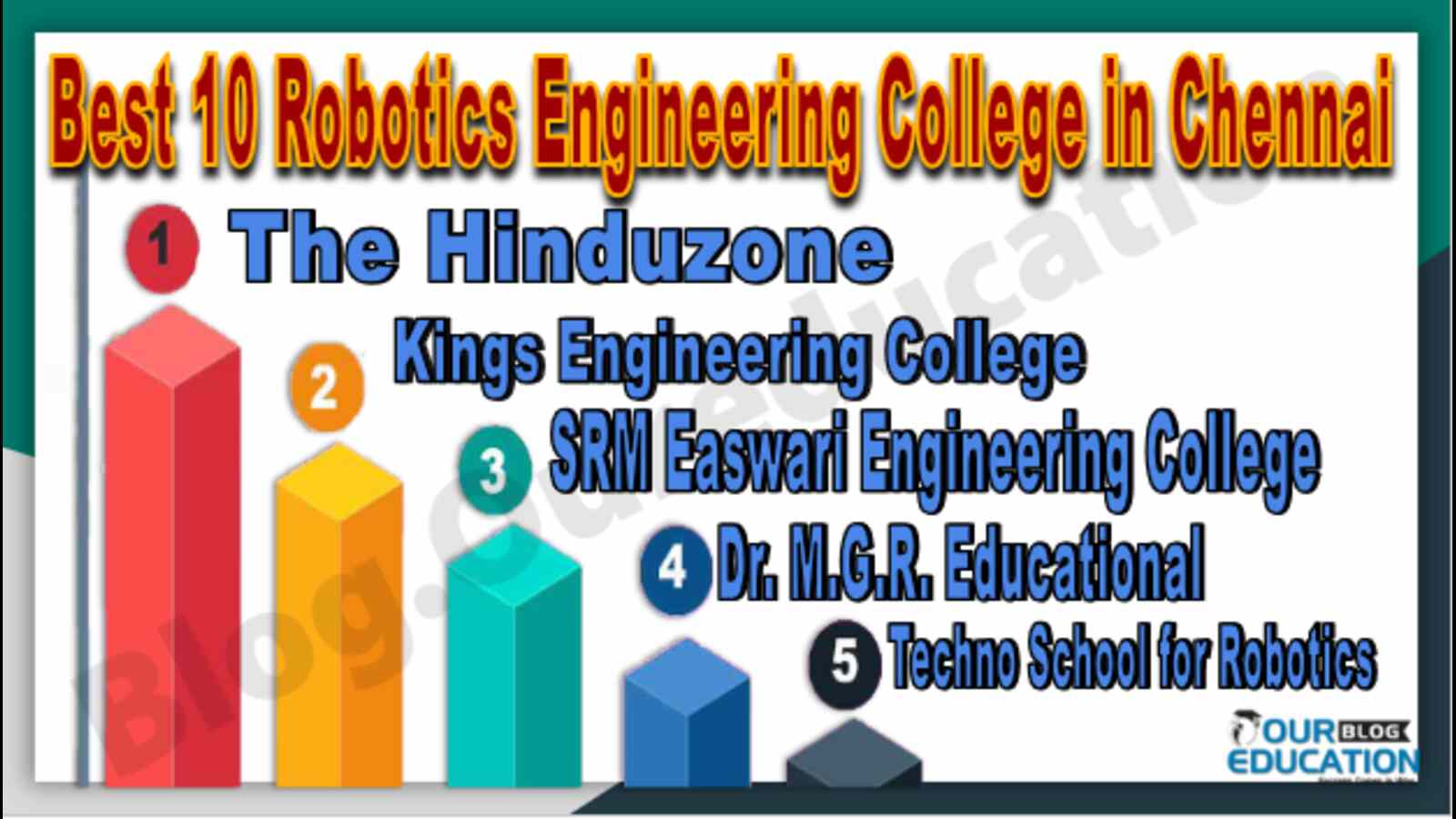 Best 10 Robotics Engineering College in Chennai