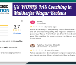 GS WORLD IAS Mukherjee Nagar Reviews