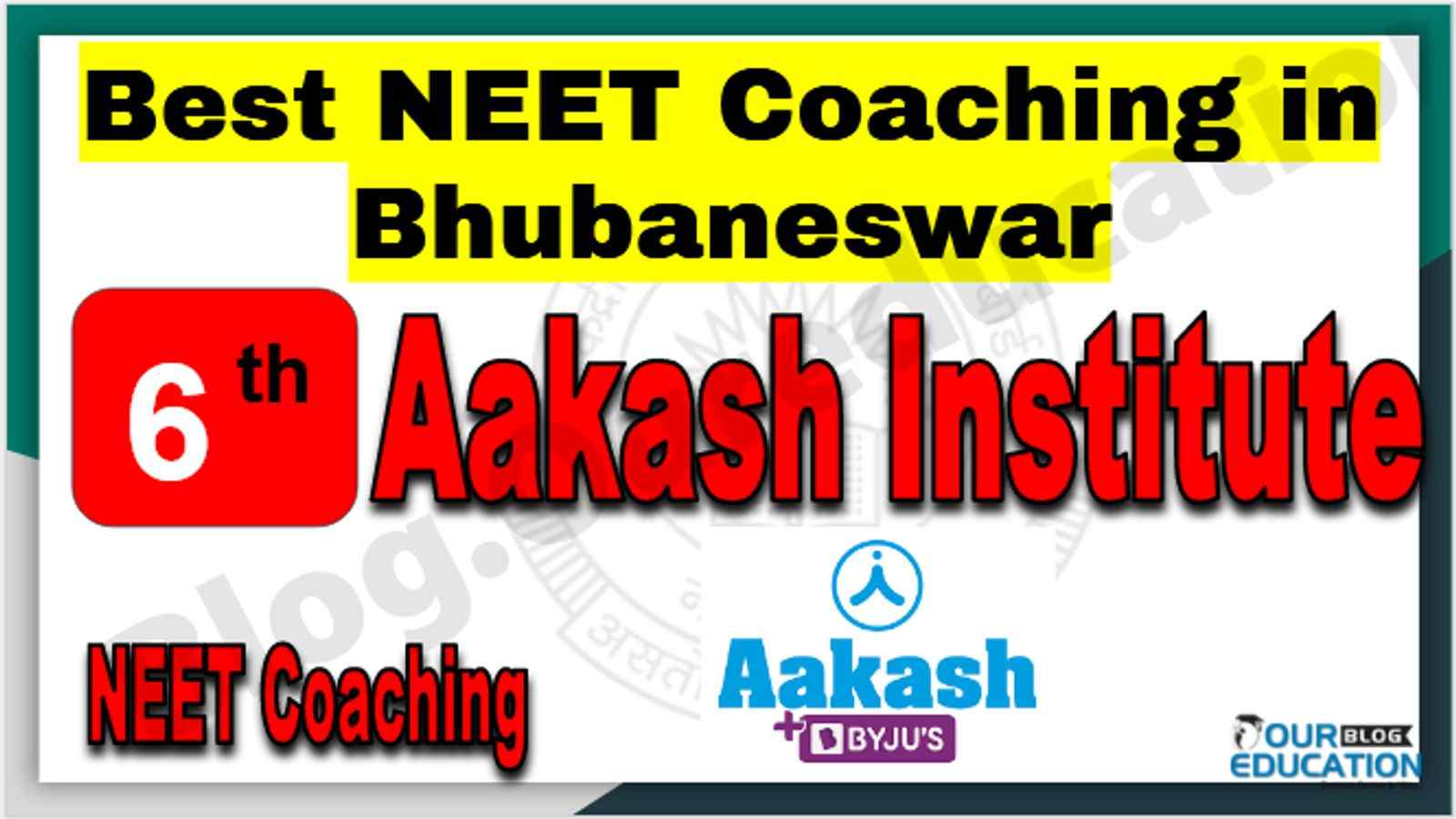 Rank 6th NEET Coaching in Bhubaneswar