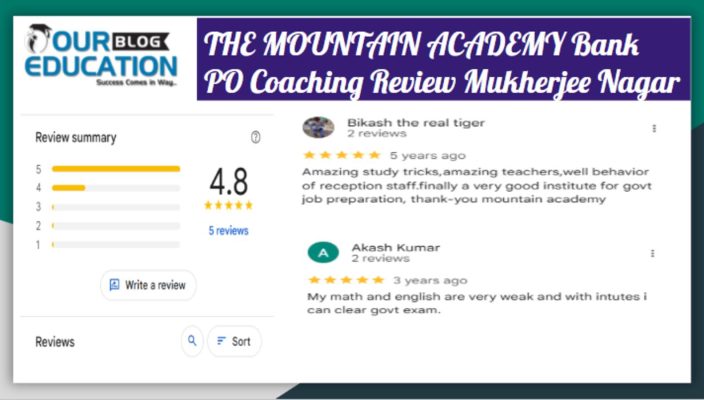 THE MOUNTAIN ACADEMY Bank PO Coaching Review Mukherjee Nagar