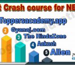 Best Crash courses for NEET