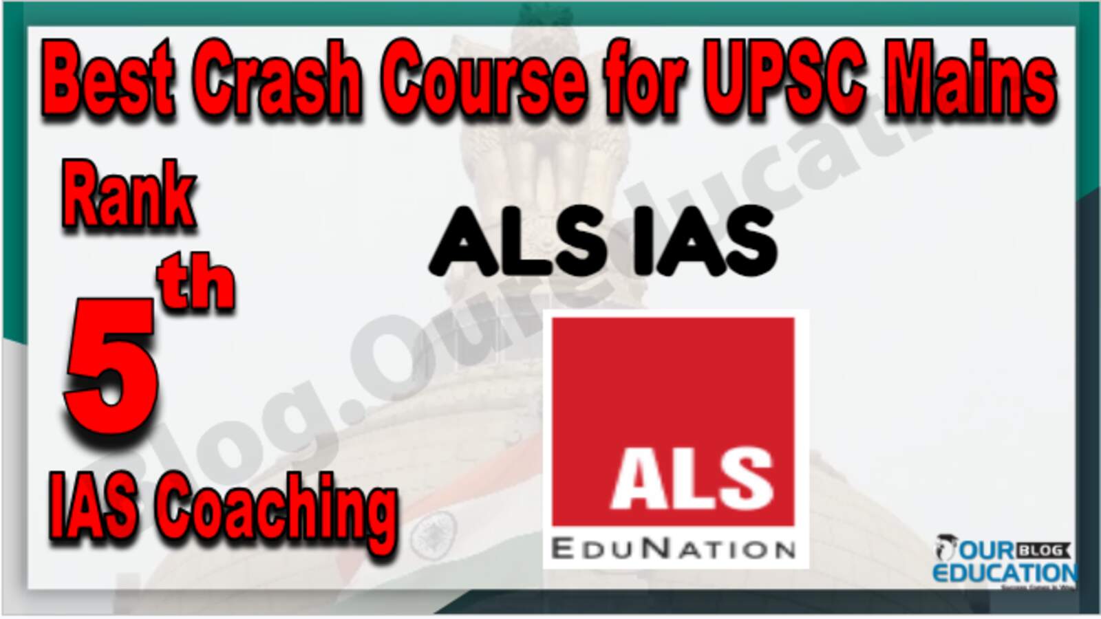 Rank 5 Best Crash Course for UPSC Mains